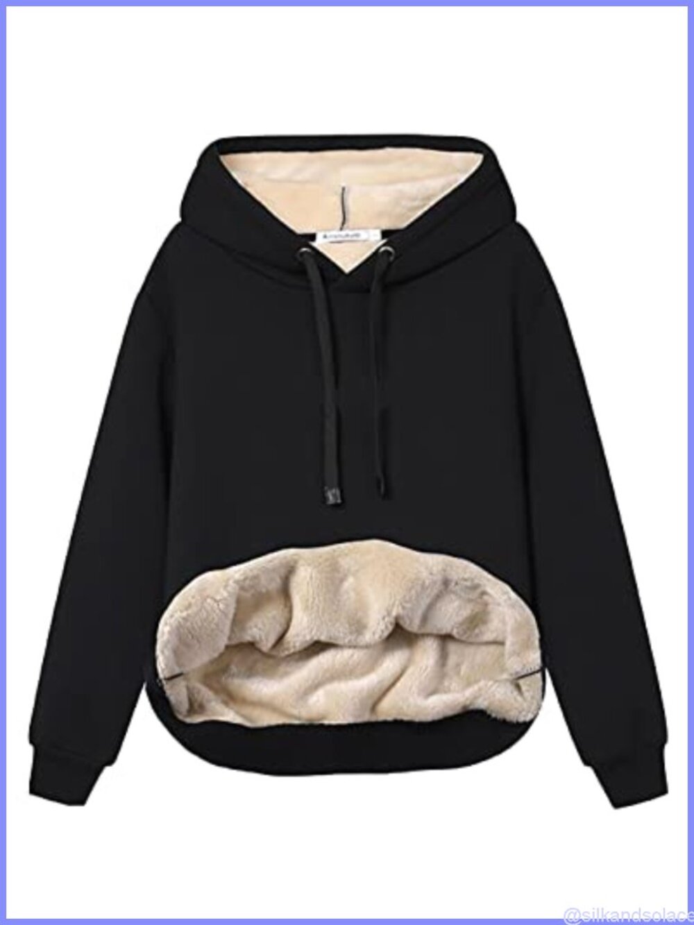 Women's Sherpa Lined Fleece Pullover Hoodie Warm Winter Sweatshirt